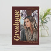 Invitation Burgundy médaillé d'or (Debout devant)