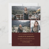 Invitation Burgundy médaillé d'or (Dos)