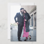 Invitation Burgundy Pink Vintage Art Nouveau Photo Wedding (Dos)