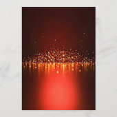 Invitation Burgundy Red & Gold Glitter Photo 80th Birthday (Dos)