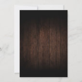 Invitation Burgundy Red Navy Floral Rustic Boho Fête des mari (Dos)