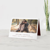 Invitation Burgundy Roses Sunflowers QR Code Wedding (Devant)