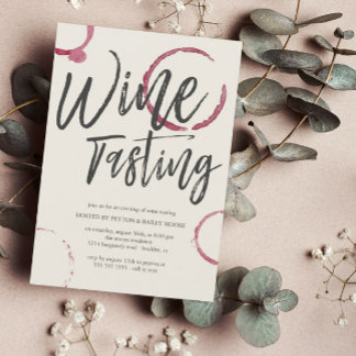 Invitation Burgundy Stains - Dégustation de Vins