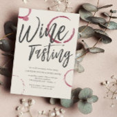 Invitation Burgundy Stains - Dégustation de Vins