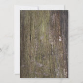 Invitation Burlap et Wood, Anniversaire Russe (Dos)