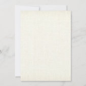 Invitation Burlap Rose Floral Horse fête d'anniversaire (Dos)