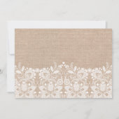 Invitation Burlap & Vintage Lace Baby shower (Dos)