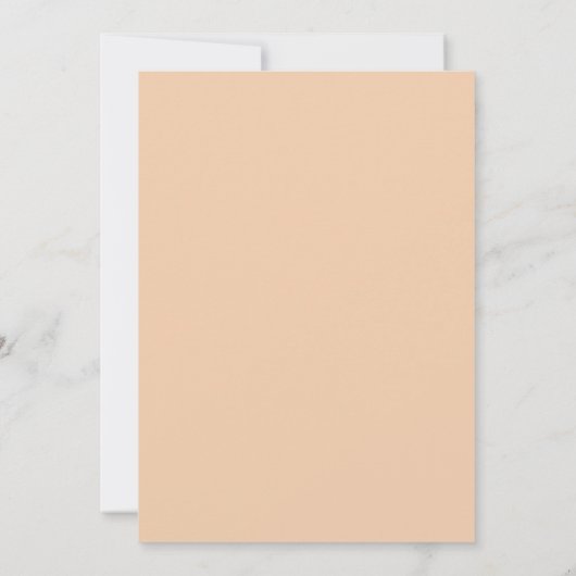 Invitation Burnt Orange Mariage Terracotta Simple Élégant (Dos)
