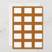 Invitation Burnt Sienna Classique Simple Classic Graduation (Dos)