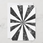 Invitation Burst (Arrière - plan de style Letterpress) (Dos)