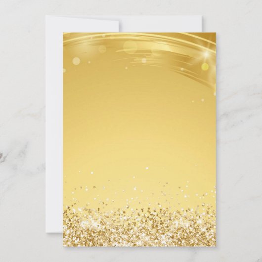 Invitation Bus Black and Gold Party (Dos)