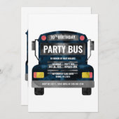 Invitation Bus de fête (Devant / Derrière)