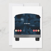 Invitation Bus de fête d'anniversaire (Dos)