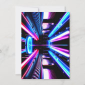 Invitation Bus de fête Lumières de danse Plancher de danse Fê (Dos)