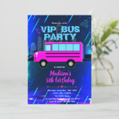 Invitation Bus de fête VIP (Debout devant)