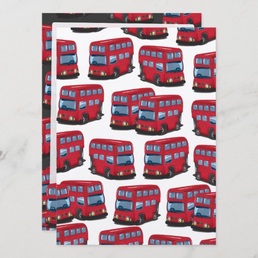 Invitation Bus de Londres (Devant / Derrière)