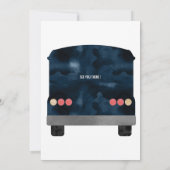 Invitation Bus de soirée en bar à bar (Dos)