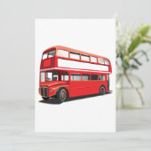 Invitation Bus Double Decker (Debout devant)