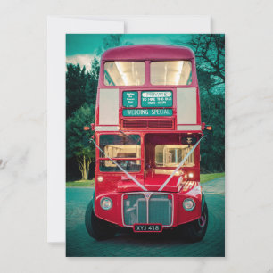 Invitation Bus rouge spécial mariage à Londres