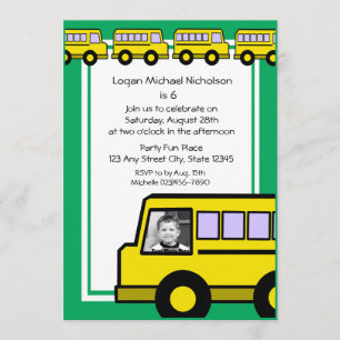 Invitation Bus scolaire/ photo