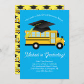 Invitation Bus scolaire Primaire de l'école (Devant / Derrière)