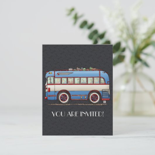 Invitation Bus Tour Cute (Debout devant)