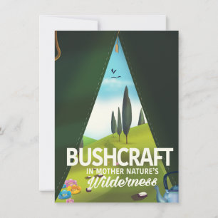 Invitation Bushcraft 'Visitez la nature sauvage de Mère'