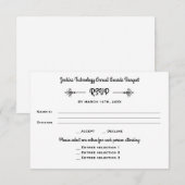 Invitation Business Banquet Corporate Dinner Event RSVP Répon (Devant / Derrière)