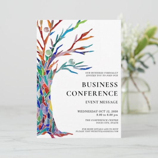 Invitation Business Conference Event (Debout devant)