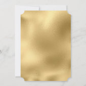 Invitation Business Grand Réouverture Faux Gold Confetti Star (Dos)