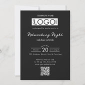 Invitation Business Networking Dinner Event Logo QR Code (Devant)