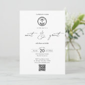 Invitation Business Networking Dinner Event Logo Script (Debout devant)