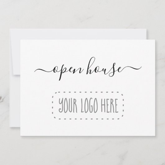 Invitation Business Open House - Ajouter un logo (Devant)