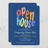 Invitation Business Open House Modern (Devant / Derrière)