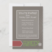 Invitation Business Open House - Retro Office Holiday (Devant)