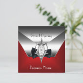 Invitation Business Ouverture rouge Silver Diamond Jewel (Debout devant)