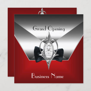 Invitation Business Ouverture rouge Silver Diamond Jewel