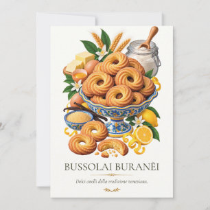Invitation Bussolai Buranèi – Vintage Italian Dessert