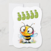 Invitation Busy Bee Buzz : ZZZZZZZ ZZZ Offres d'eau potable (Devant)