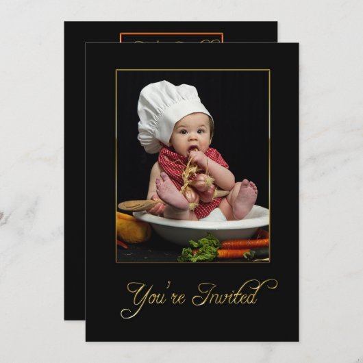 INVITATION - BUT MULTI - BÉBÉ EN TANT QUE CHEF (Devant / Derrière)