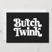 Invitation Butch Twink LGBTQ Pride Mois (Devant)