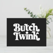 Invitation Butch Twink LGBTQ Pride Mois (Debout devant)