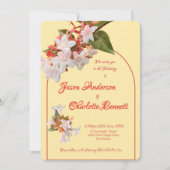 Invitation Butter Yellow & Honeysuckle Photo Wedding (Devant)