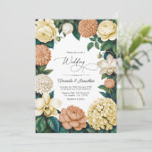 Invitation Buttercream, Vanilla Silk & Soft Apricot Wedding (Debout devant)