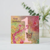 Invitation BUTTERFER DANS SPARKLES 2, Première fête d'anniver (Debout devant)