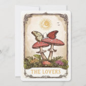 Invitation Butterflies and Mushrooms Tarot Wedding (Dos)