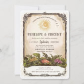 Invitation Butterflies and Mushrooms Tarot Wedding (Devant)