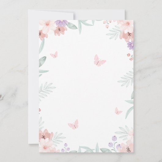 Invitation Butterfly Birthday (Dos)
