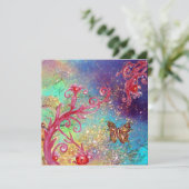 Invitation BUTTERFLY DANS SPARKLES 2, Soirée de mariage éléga (Debout devant)