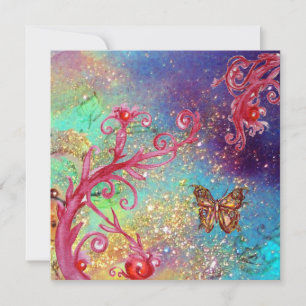 Invitation BUTTERFLY DANS SPARKLES 2, Soirée de mariage éléga